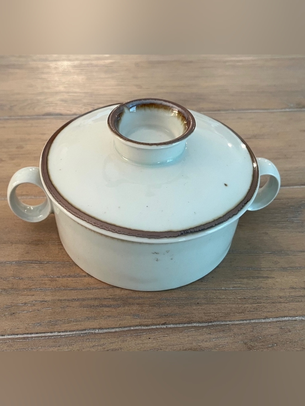 Dansk Brown Mist Niels‎ Refsgaard Covered Sugar Bowl MSM Vintage 1970s